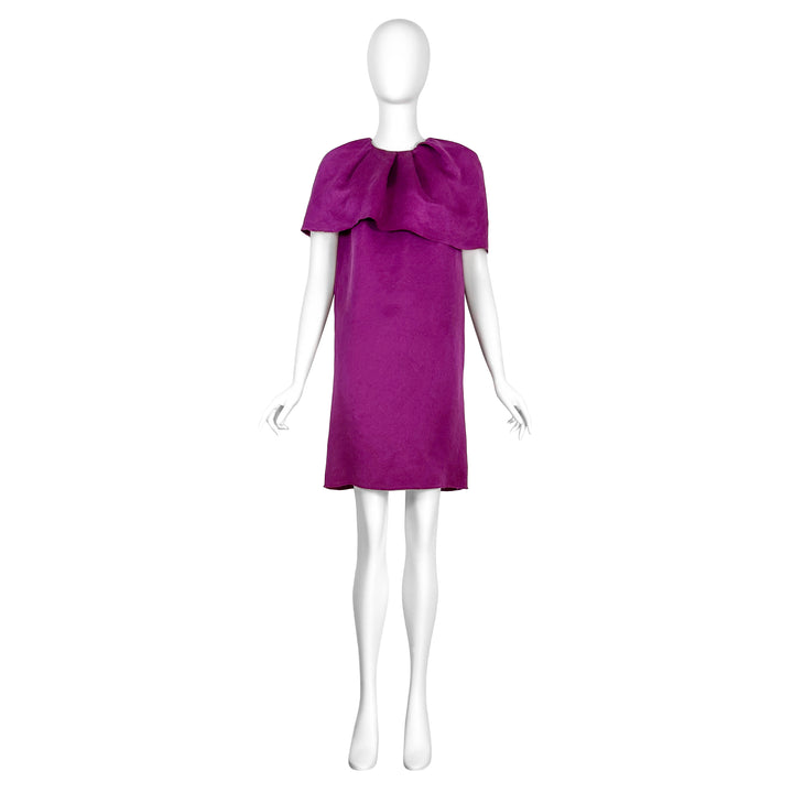 VINTAGE ALBER ELBAZ FOR LANVIN AW 2007 FUCHSIA SHIFT DRESS