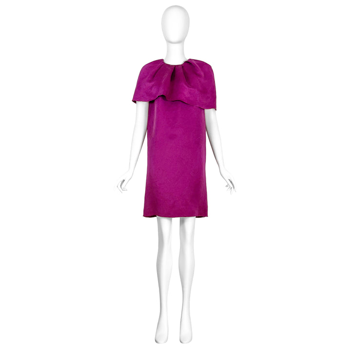 VINTAGE ALBER ELBAZ FOR LANVIN AW 2007 FUCHSIA SHIFT DRESS