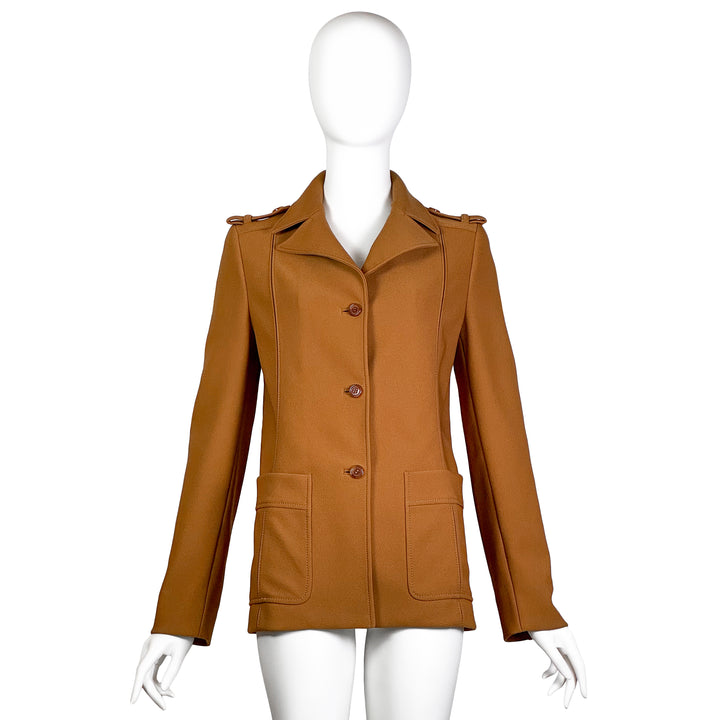 VINTAGE PRADA AW 1996 CAMEL SAFARI MILITARY JACKET